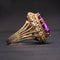 Bague Bague Topaze violette sertie Or jaune 58 Facettes
