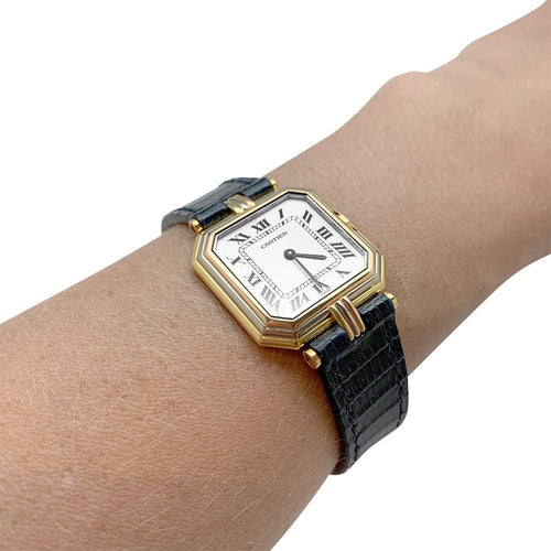Montre Montre Cartier "Trinity" 3 ors, cuir. 58 Facettes 31520