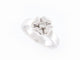 Bague 50 bague CHANEL trefle diamant solitaire 0.15ct en or blanc t50 58 Facettes 245161