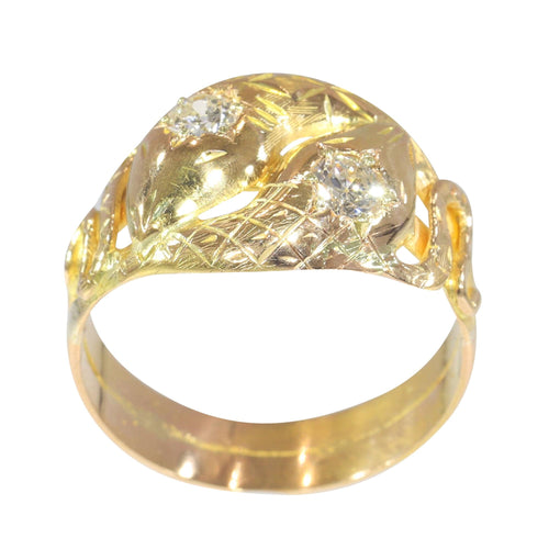 Bague 60 Bague double serpent diamants 58 Facettes 23135-0300