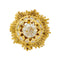 Bague 55 Bague Sterlé en or jaune et diamants. 58 Facettes 31575