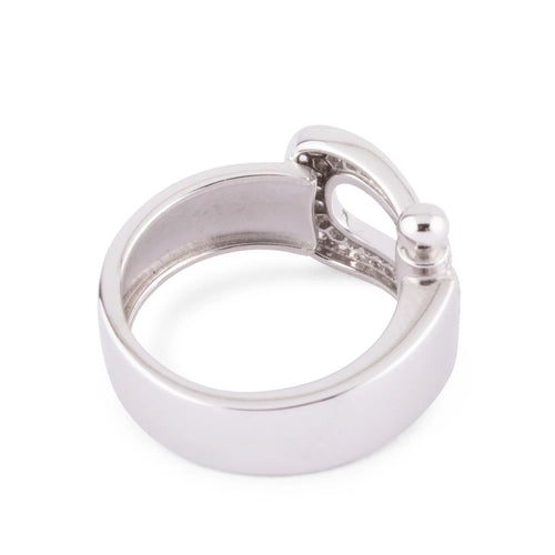 Bague Bague Fred "Force 10" or gris et diamants 58 Facettes
