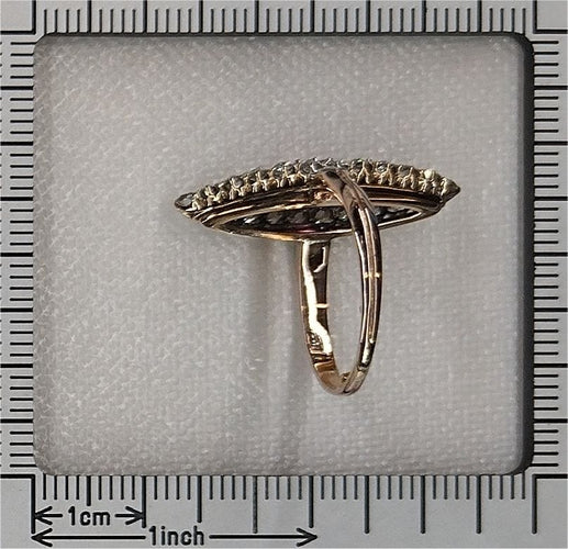 Bague 53 Bague, Diamant, rubis 58 Facettes 22298-0136