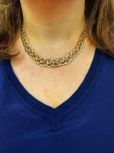 Collier Collier anneaux 2 Ors 58 Facettes COL.ANOPLA-896