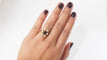Bague Bague vintage cabochon de Grenat et perles 58 Facettes 31803