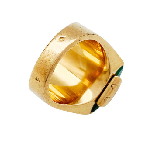Bague 48 Bague ancienne or rose et jade. 58 Facettes 30831
