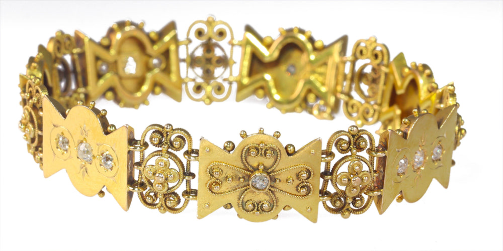 Bracelet Bracelet or, diamant 58 Facettes 23068-0296