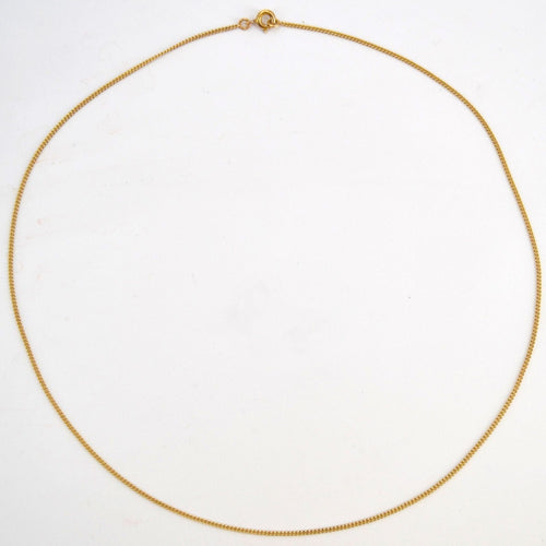 Collier Chaine gourmette or jaune 58 Facettes 13-084