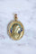 Pendentif Médaille ancienne en or, Vierge Marie, émail et perles 58 Facettes