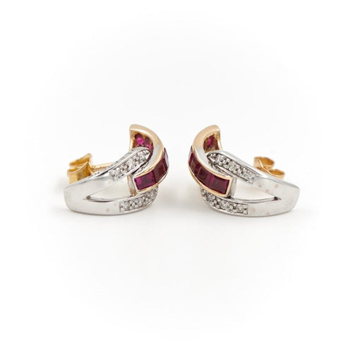 Boucles d'oreilles Guy Laroche Boucles d'oreilles Puces Or jaune Diamant 58 Facettes 1731664CN