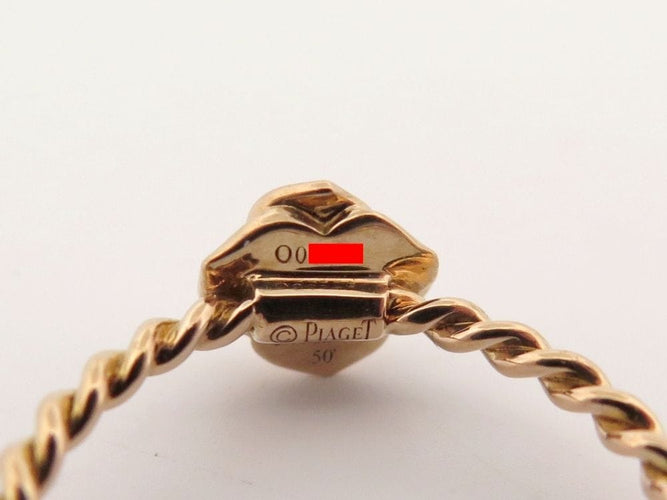 Bague 50 PIAGET - bague rose en or jaune 18k diamant 58 Facettes 258344