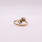 Bague Bague Art Déco Motif volutes Toi et Moi diamants taille rose 58 Facettes