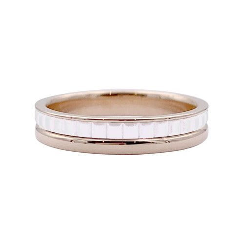 Bague 51 Bague Boucheron, "Alliance Quatre White Edition", céramique, or rose. 58 Facettes 32948