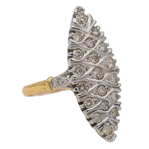 Bague 61 Bague Marquise Or blanc Diamant 58 Facettes 2687608CN