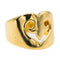 Bague 53 O.J. Perrin Bague Cocktail Coeur légende Or jaune 58 Facettes 2843268CN