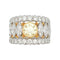 Bague 51.5 Bague bandeau Buccellati, diamants jaune. 58 Facettes 31419