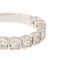 Bague 53 Bague Demi alliance Or blanc Diamant 58 Facettes 2050420CN