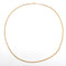 Collier Chaine or rose maille jaseron double 58 Facettes 19-512