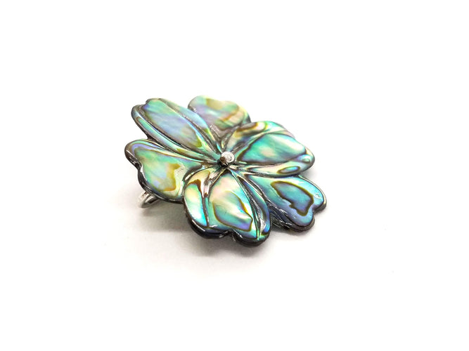 Broche Broche Or blanc Nacre 58 Facettes 593201CD