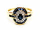 Bague 53 Bague Art déco Or jaune Saphir 58 Facettes 1292342CN