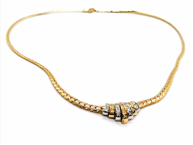 Collier Collier Maille anglaise Or jaune Diamant 58 Facettes 1011016CD