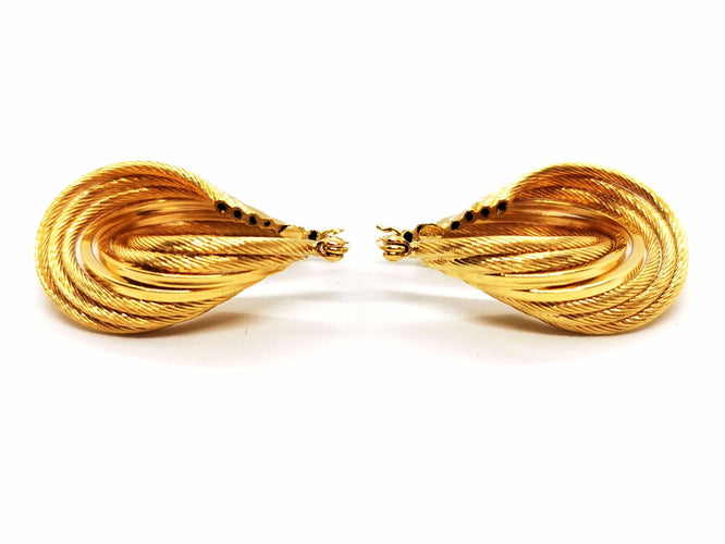 Boucles d'oreilles Boucles d'oreilles Créoles Or jaune 58 Facettes 1643998CN