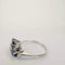 Bague Bague en or blanc diamants et saphirs 58 Facettes 5555