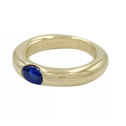Bague 50 Bague Cartier, "Ellipse", or jaune, saphir. 58 Facettes 32225