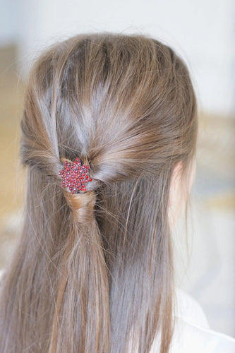 Accessoire Peigne ancien Fleur grenats et vermeil 58 Facettes