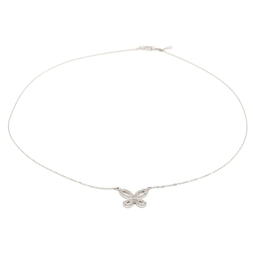 Collier Collier Or blanc Diamant 58 Facettes 2303523CN