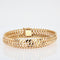 Bracelet Bracelet en or jaune ruban maille gourmette 58 Facettes 21-589