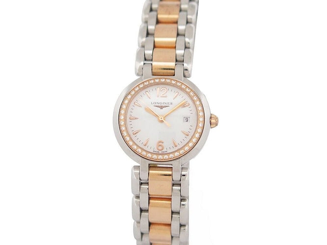 Montre montre LONGINES prima luna 26 mm quartz acier et or diamants 58 Facettes 257756