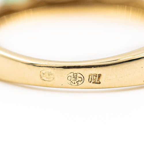 Bague 53 Bague Alliance Or jaune Emeraude 58 Facettes 2024143CN