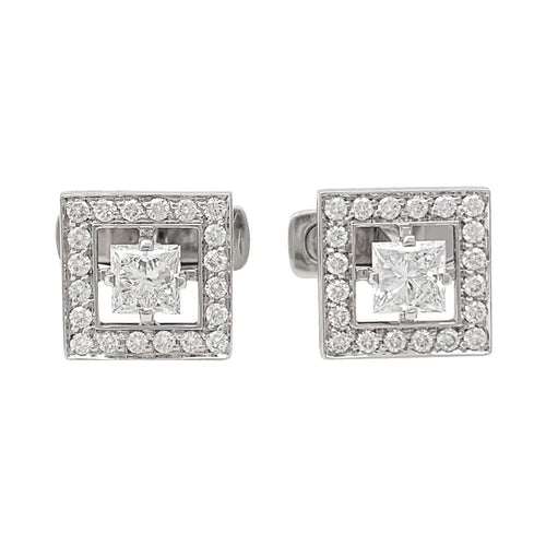 Boutons de manchette Boutons de manchette Boucheron, "Ava", or blanc et diamants. 58 Facettes 31510