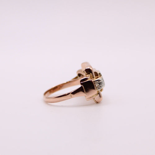 Bague Bague Tank Ajourée et diamant 58 Facettes