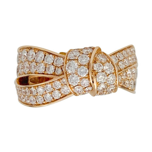 Bague 54 Bague Chaumet, "Liens Séduction", or rose et diamants. 58 Facettes 32252