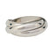 Bague 55 Bague Cartier "Trinity" or blanc, moyen modèle. 58 Facettes 31532