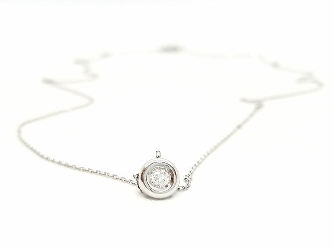 Collier Collier Or blanc Diamant 58 Facettes 579108RV