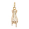 Pendentif Breloque en or cornes du diable 58 Facettes 18-108B