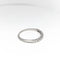 Bague Demi-alliance en or blanc et diamants 58 Facettes 19791