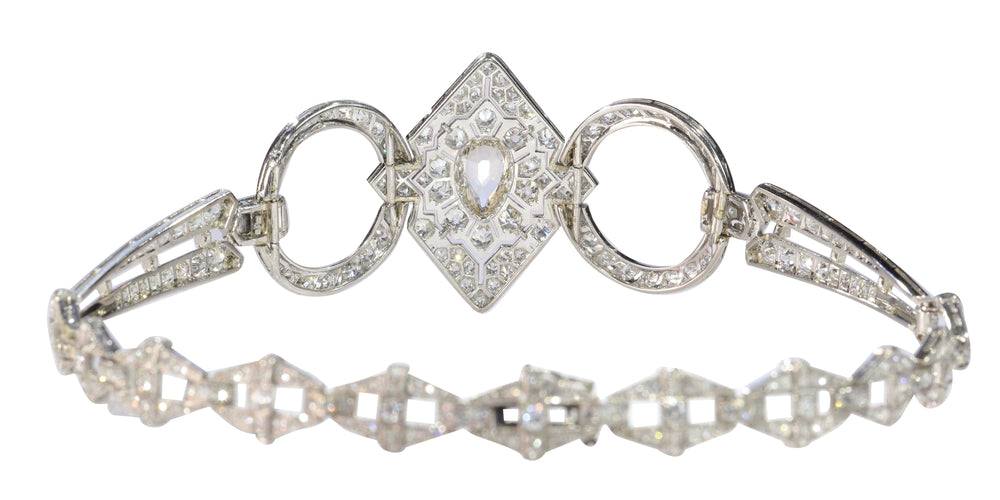 Collier Collier de chien diamants Art Déco 58 Facettes 23023-0064