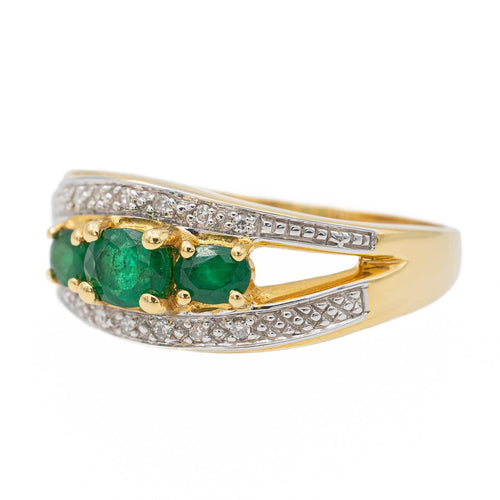 Bague 60 Bague Or jaune Emeraude 58 Facettes 2682323CD