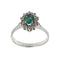 Bague 53 Bague Marguerite diamants et émeraude 58 Facettes 20520