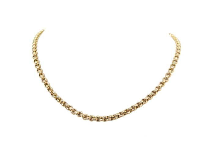 Collier collier CHOPARD chaine maille jaseron 43 cm en or jaune 18k 16.9gr 58 Facettes 253436