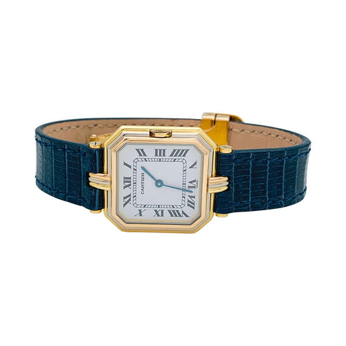 Montre Montre Cartier "Trinity" 3 ors, cuir. 58 Facettes 31520
