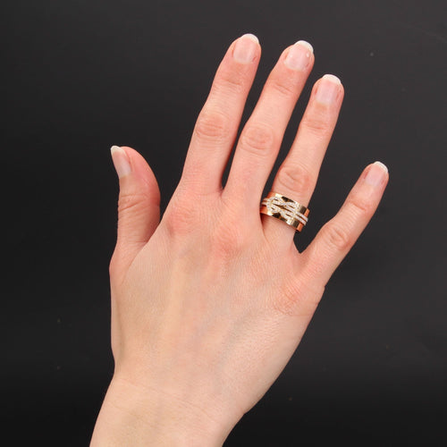 Bague 54 Bague Fred Chance Infinie Or rose Diamants Moyen modèle 58 Facettes 21-862