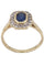 Bague 51 Bague Margueritte Or jaune Saphir Diamants 58 Facettes 080901