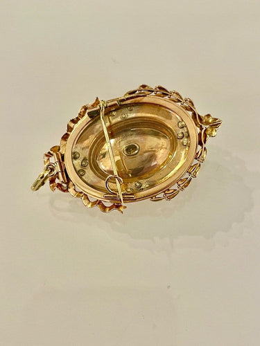 Pendentif Médaillon Porte Souvenir Or et Perles Fines 58 Facettes 1069260