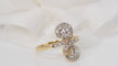 Bague 54.5 Bague Toi et moi en or bicolore et diamants 58 Facettes 31140