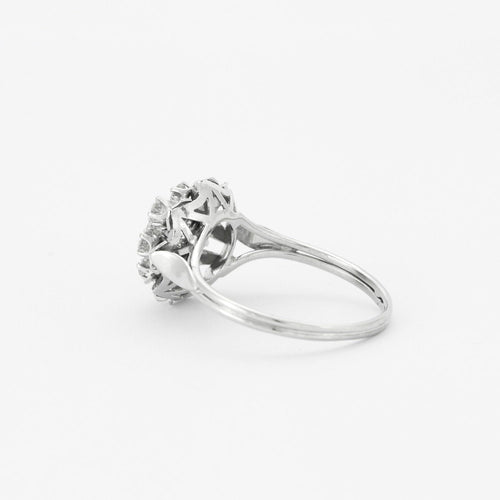 Bague Bague Marguerite Diamants Or blanc 58 Facettes